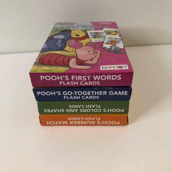 Set of 4 Winnie the Pooh Flash cards. Brand new - Picture 9 of 9